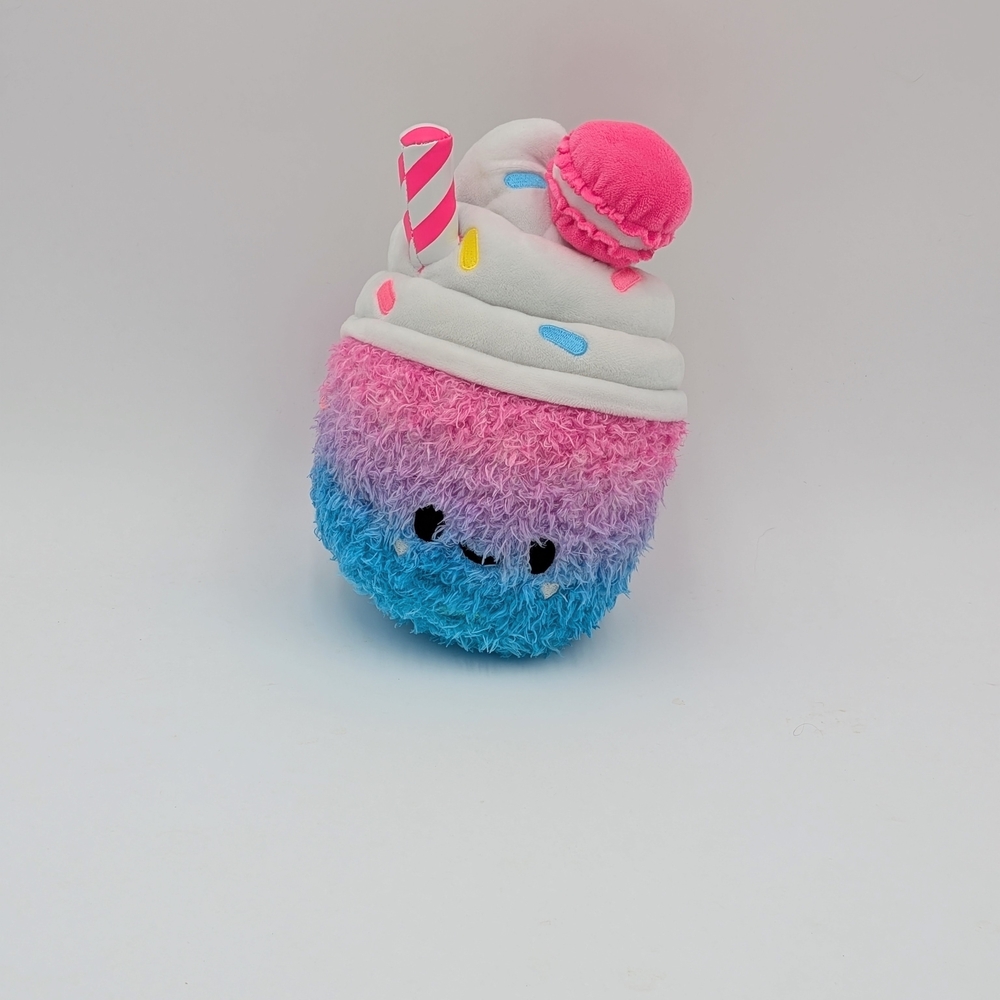 fluff Plush Blue Textured Stuffie with Fluffie Tag